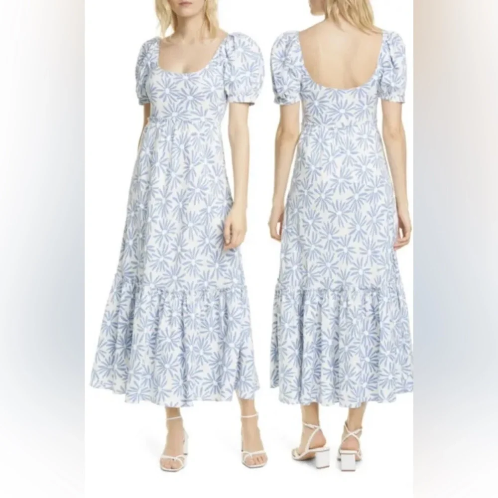 Polo Ralph Lauren | Dresses | Polo Ralph Lauren Kai Floral Linen Midi ...